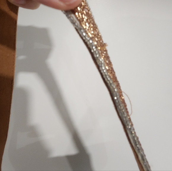 Maeve | Anthropologie The Fiona Beaded Bag | Metallic Bows - Picture 11 of 13